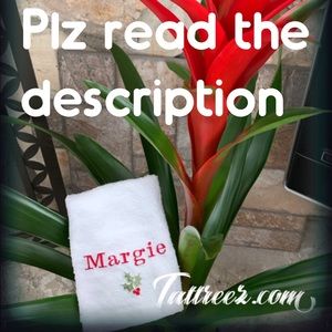 Personalized Christmas towel